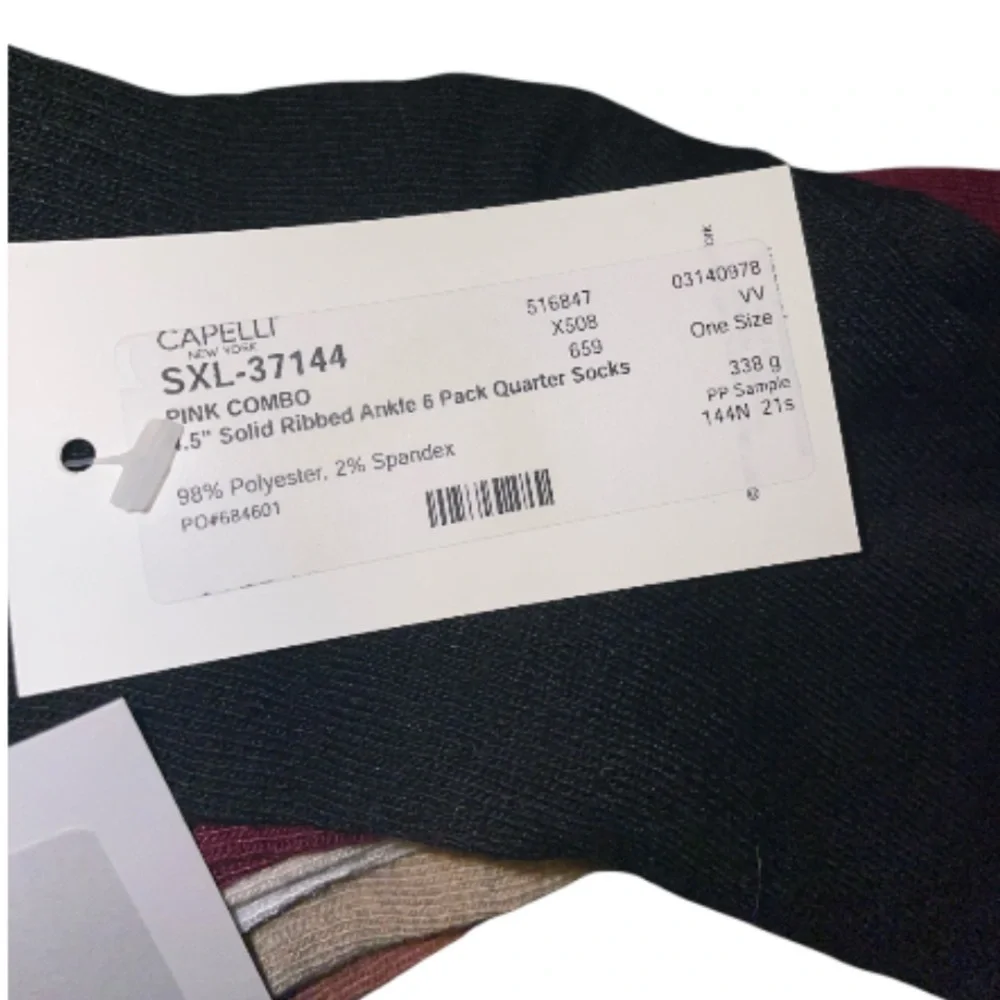 Capelli of New York Classic Color Socks Collection